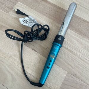 NuMe Titan 3 interchangeable curling wand, turquoise 32mm wand attachment, only